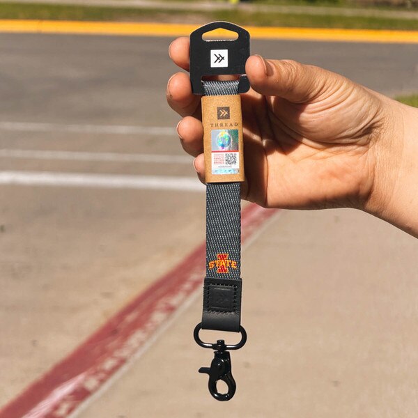 Thread I-State Gray Wrist Lanyard
